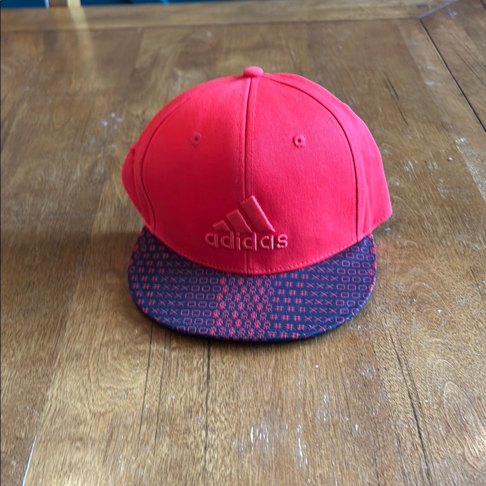 Adidas Red and Black Cap